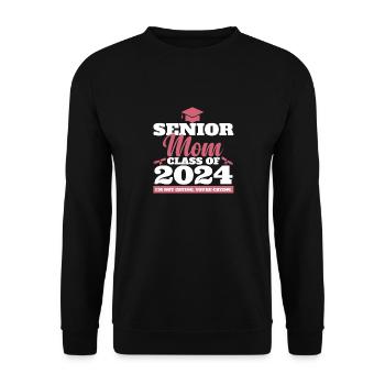 Proud Mama Senior Mom Class of 2024 Funny - Sweat-shirt Unisexe - noir - Devant - Alina (178cm) & Michal (187cm)