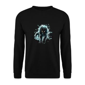 Okami - Unisex Pullover - Schwarz - Vorne - Alina (178cm) & Michal (187cm)