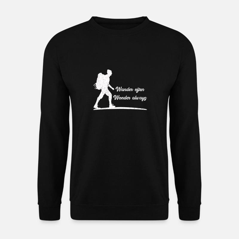 Wander Often, Wonder Always - Unisex Sweatshirt - black