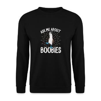Blue-footed Booby Seabird Blue-footed Booby Seabird - Unisex Sweatshirt - black - Front - Alina (178cm) & Michal (187cm)