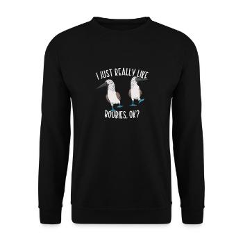 Blue-footed Booby Seabird Blue-footed Booby Seabird - Unisex Sweatshirt - black - Front - Alina (178cm) & Michal (187cm)