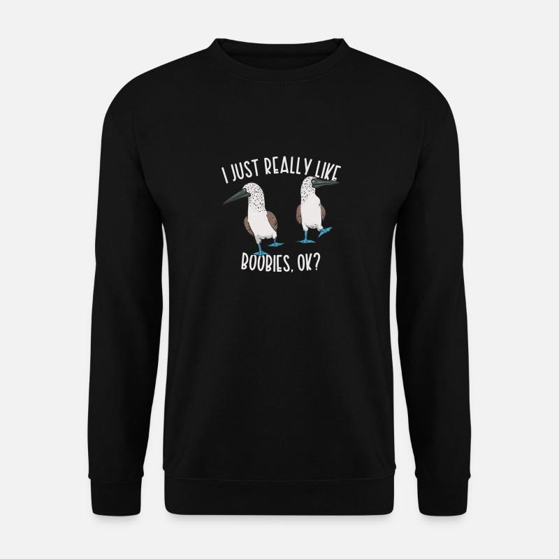 Blaufußtölpel Blue-footed Booby Seevogel - Unisex Pullover - Schwarz