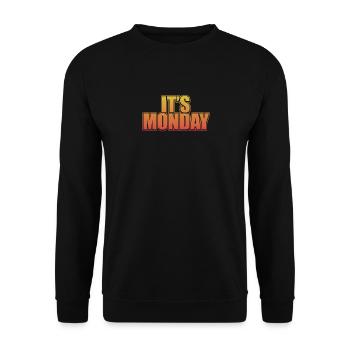 Funny Monday Vintage Prankster Of The Week Jokes - Unisex Sweatshirt - black - Front - Alina (178cm) & Michal (187cm)