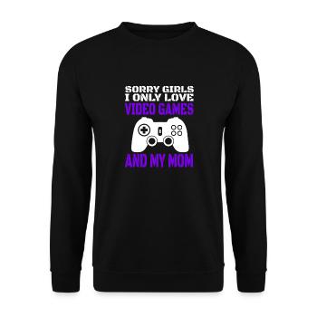 Gamer Gamer Contrôleur de jeu vidéo Gaming Gaming - Sweat-shirt Unisexe - noir - Devant - Alina (178cm) & Michal (187cm)