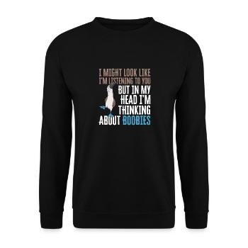 Blue-footed Booby Seabird Blue-footed Booby Seabird - Unisex Sweatshirt - black - Front - Alina (178cm) & Michal (187cm)