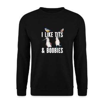 Blue-footed Booby Seabird Blue-footed Booby Seabird - Unisex Sweatshirt - black - Front - Alina (178cm) & Michal (187cm)