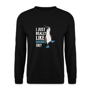 Blue-footed Booby Seabird Blue-footed Booby Seabird - Unisex Sweatshirt - black - Front - Alina (178cm) & Michal (187cm)