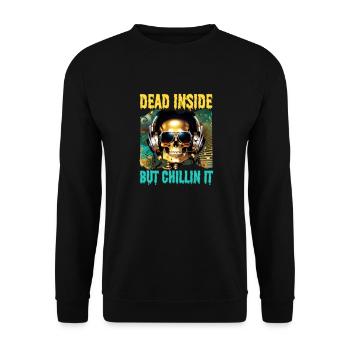 Inside dead mut rela - Unisex Sweatshirt - black - Front - Alina (178cm) & Michal (187cm)
