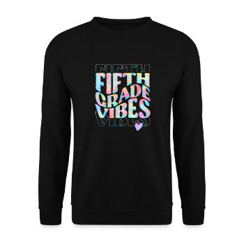 Fifth Grade Vibes 5th Grade Team 1st Day of School - Sweat-shirt Unisexe - noir - Devant - Alina (178cm) & Michal (187cm)
