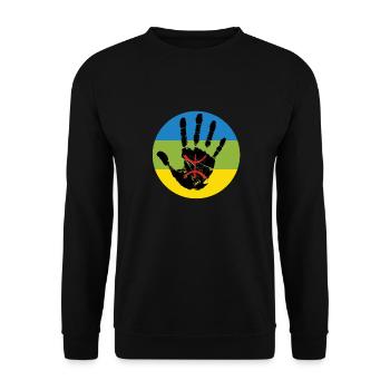 AMAZIGH BERBER KABYLE Z AMAZIGH - Unisex Pullover - Schwarz - Vorne - Alina (178cm) & Michal (187cm)