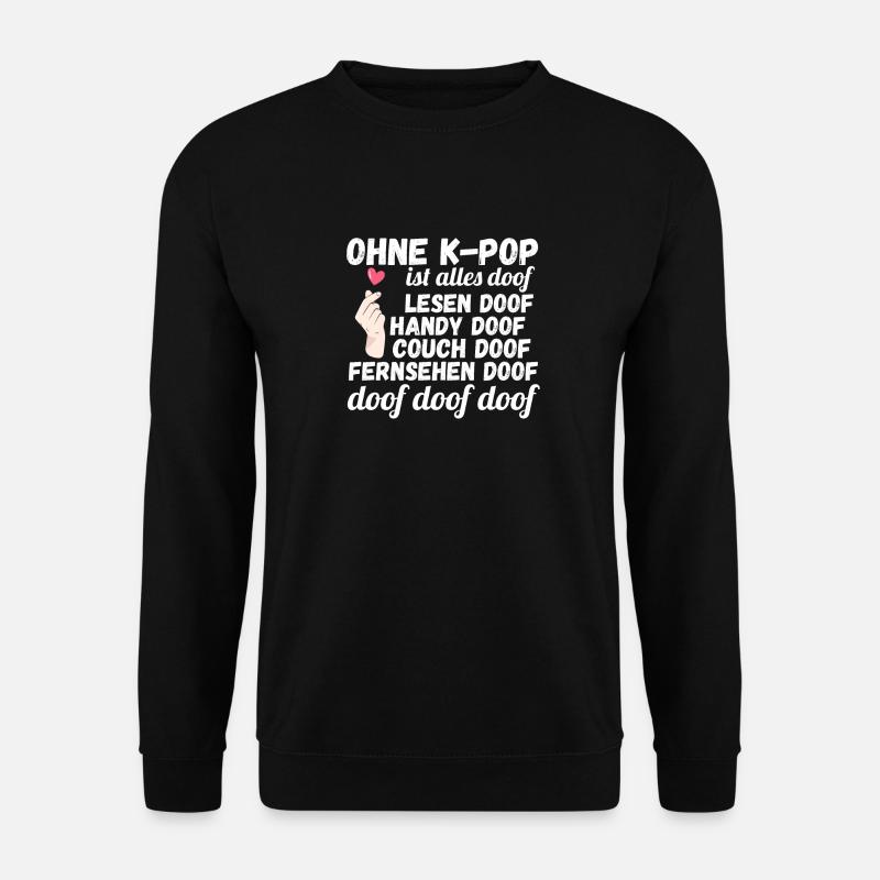 Korea Musik Kpop - Unisex Pullover - Schwarz