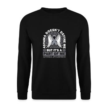 Asthmakrieger Asthma Definiert Mich Nicht - Unisex Pullover - Schwarz - Vorne - Alina (178cm) & Michal (187cm)
