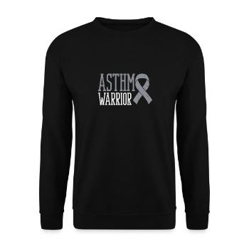Asthma-krieger Asthmakrieger Wheezy - Unisex Pullover - Schwarz - Vorne - Alina (178cm) & Michal (187cm)