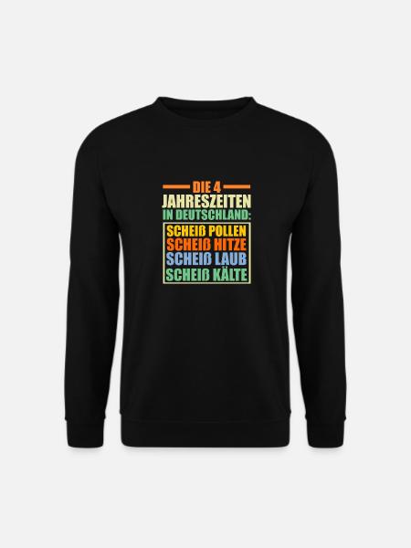 Die 4 Jahreszeiten In Deutschland - Unisex Pullover - Schwarz