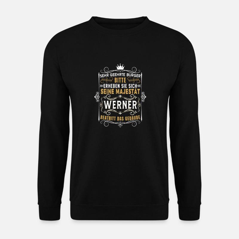 Lustiges Pizzabäcker Sprüche Geschenk - Unisex Pullover - Schwarz