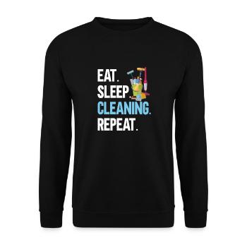 Aide domestique, femme de ménage, femme de ménage - Sweat-shirt Unisexe - noir - Devant - Alina (178cm) & Michal (187cm)