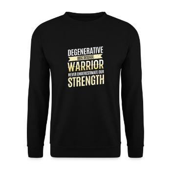Degenerative disc disease Krieger Ddd - Unisex Sweatshirt - black - Front - Alina (178cm) & Michal (187cm)