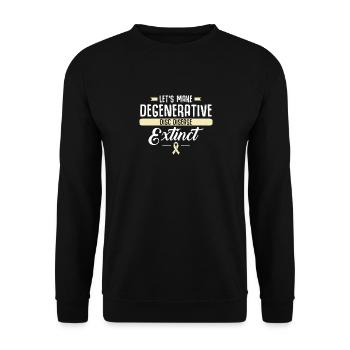 Let's do the degenerative - Unisex Sweatshirt - black - Front - Alina (178cm) & Michal (187cm)