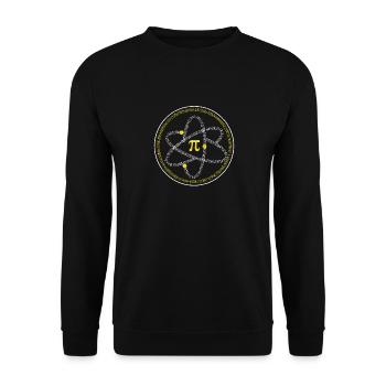 Atom Pi Day Math Science 3.14 Geek Enseignant Élève - Sweat-shirt Unisexe - noir - Devant - Alina (178cm) & Michal (187cm)