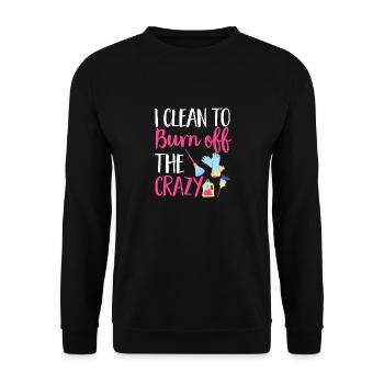 Aide domestique, femme de ménage, femme de ménage - Sweat-shirt Unisexe - noir - Devant - Alina (178cm) & Michal (187cm)