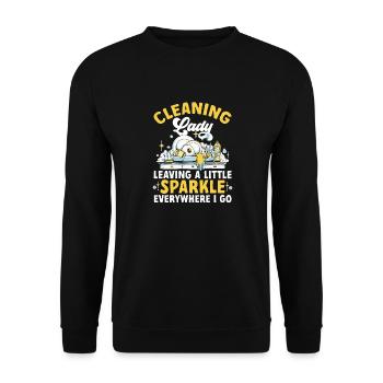 Aide domestique, femme de ménage, femme de ménage - Sweat-shirt Unisexe - noir - Devant - Alina (178cm) & Michal (187cm)