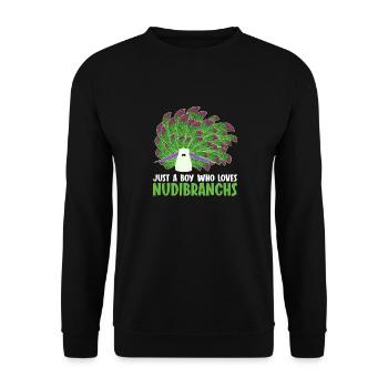 Nudibranch Nacktkiemer Nacktschnecken - Unisex Pullover - Schwarz - Vorne - Alina (178cm) & Michal (187cm)