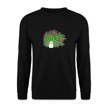 Nudibranch Nacktkiemer Nacktschnecken - Unisex Pullover - Schwarz - Vorne - Alina (178cm) & Michal (187cm)
