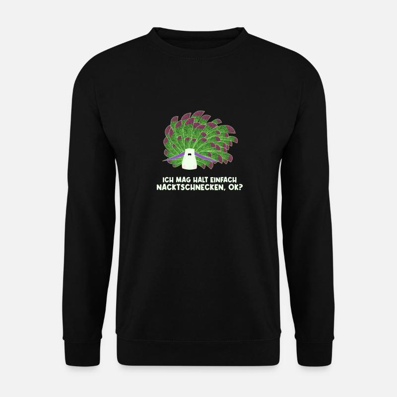 Nudibranch Nacktkiemer Nacktschnecken - Unisex Pullover - Schwarz