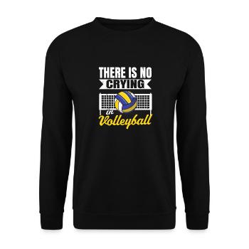 Blocker Spiker There Is No Crying In Volleyball Pl - Unisex Sweatshirt - black - Front - Alina (178cm) & Michal (187cm)