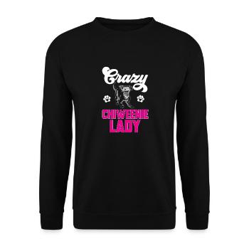 Chiweenie Chien - Sweat-shirt Unisexe - noir - Devant - Alina (178cm) & Michal (187cm)