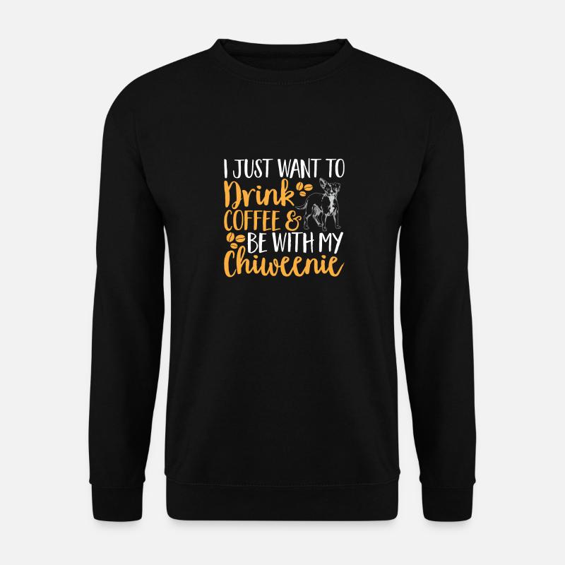 Chiweenie Dog - Unisex Sweatshirt - black