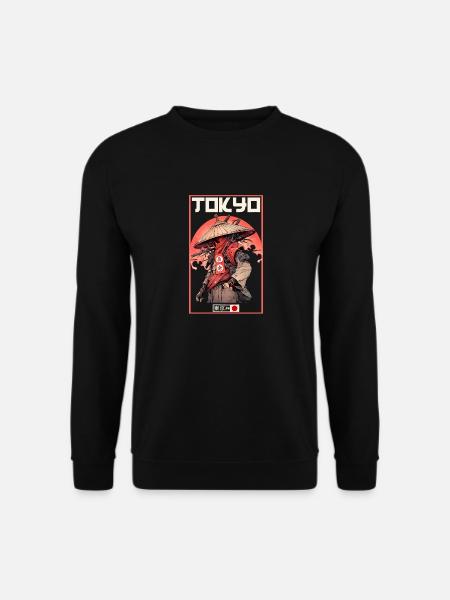 Asia 80s Japanese Retro Samurai Samurai - Unisex Sweatshirt - black