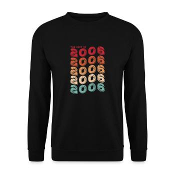 Vintage 2006 Geschenke Legende für 17 Jahre - 17 Jahre - Unisex Pullover - Schwarz - Vorne - Alina (178cm) & Michal (187cm)