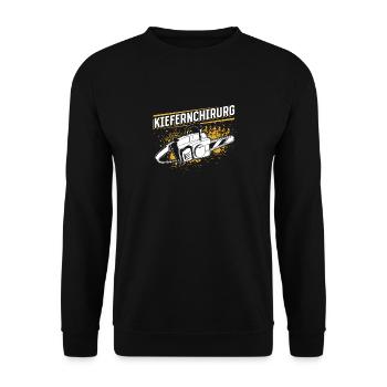 Kiefernchirurg - Unisex Pullover - Schwarz - Vorne - Alina (178cm) & Michal (187cm)