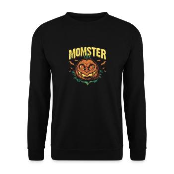 MOMSTER capture l’ d’Halloween - Sweat-shirt Unisexe - noir - Devant - Alina (178cm) & Michal (187cm)