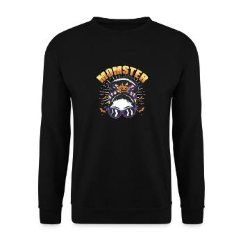 MOMSTER captures the spirit of Halloween - Unisex Sweatshirt - black - Front - Alina (178cm) & Michal (187cm)