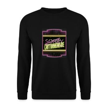 lgbtq love 30th anniversary funny activist tshirts - Unisex Pullover - Schwarz - Vorne - Alina (178cm) & Michal (187cm)