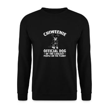 Chiweenie Chien - Sweat-shirt Unisexe - noir - Devant - Alina (178cm) & Michal (187cm)