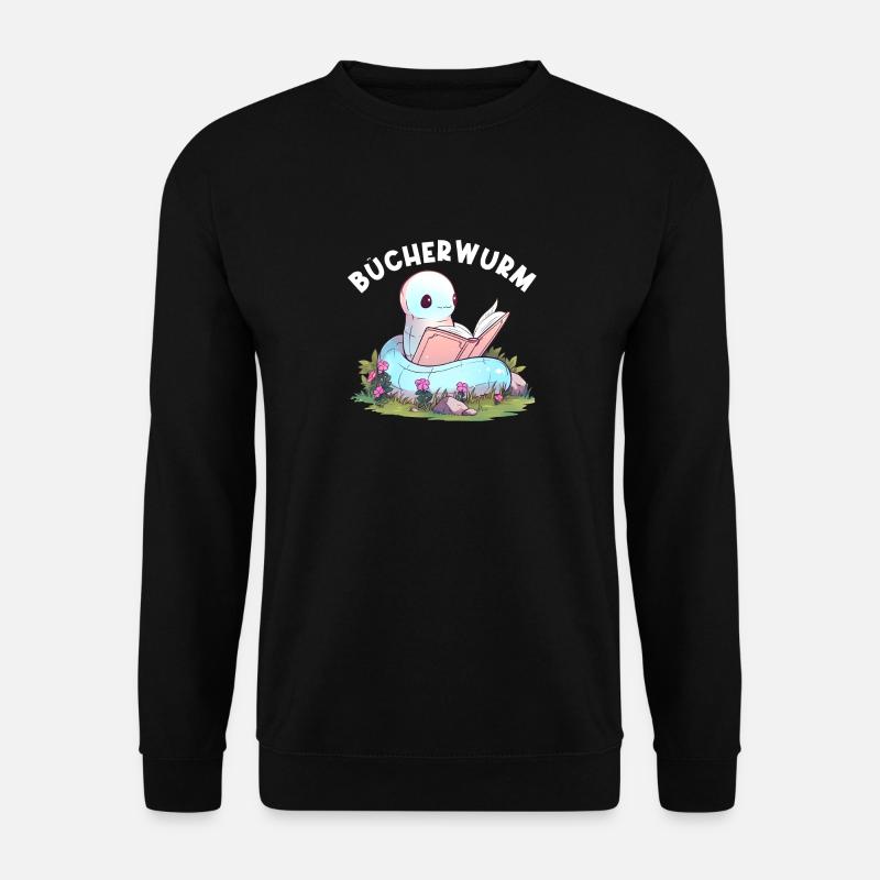 Leidenschaftlicher Leser Leserin Leseratte - Unisex Pullover - Schwarz