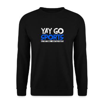 Yay Go Sports Do The Thing Win The Points Sport - Unisex Sweatshirt - black - Front - Alina (178cm) & Michal (187cm)