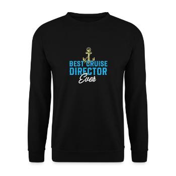 Cruise Ship Tour Best Cruise Director Funny - Unisex Pullover - Schwarz - Vorne - Alina (178cm) & Michal (187cm)