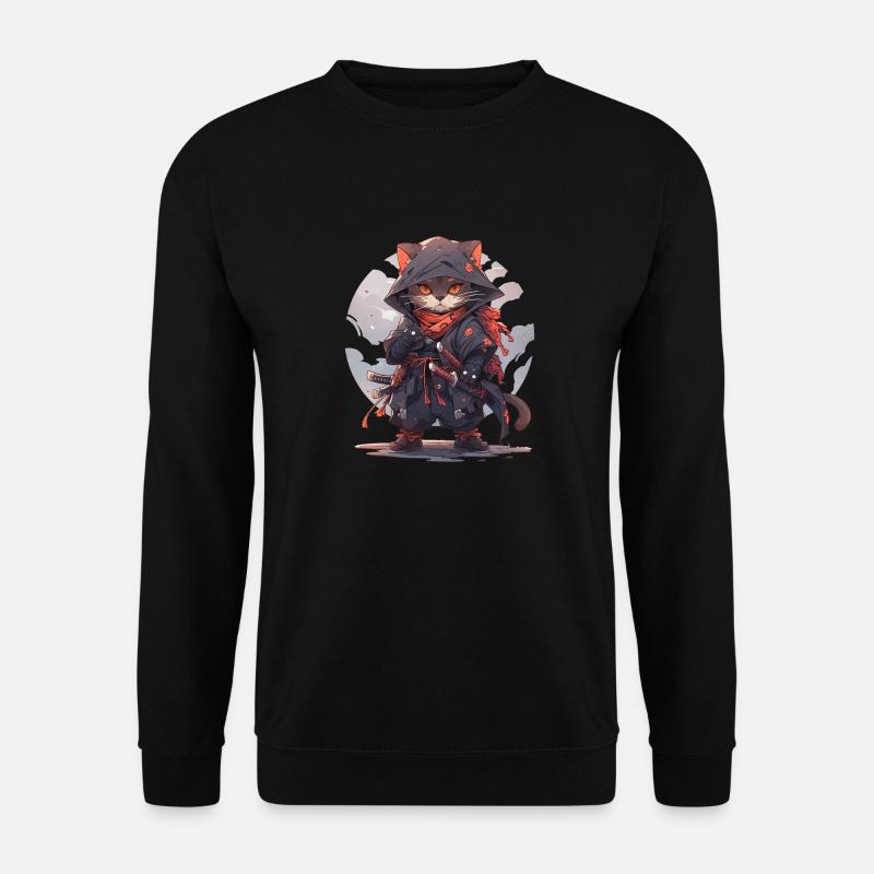 Chat d’Asie Samouraï japonais Samouraï - Sweat-shirt Unisexe - noir