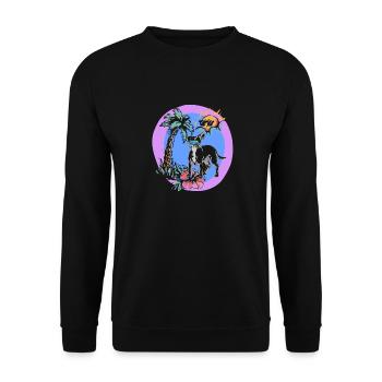 Chiweenie Chien - Sweat-shirt Unisexe - noir - Devant - Alina (178cm) & Michal (187cm)