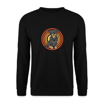 Chiweenie Chien - Sweat-shirt Unisexe - noir - Devant - Alina (178cm) & Michal (187cm)