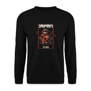 Asia Cat Japanese Samurai Samurai - Unisex Sweatshirt - black - Front - Alina (178cm) & Michal (187cm)
