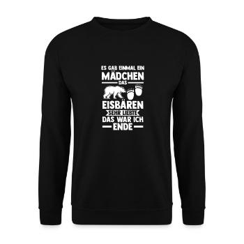 Eisbär Eisbären - Unisex Pullover - Schwarz - Vorne - Alina (178cm) & Michal (187cm)