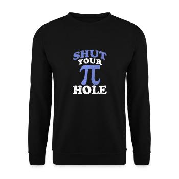Tais-toi, Pi Day Math 3.14 Science - Sweat-shirt Unisexe - noir - Devant - Alina (178cm) & Michal (187cm)