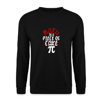 Mathe ist ein Kinderspiel Pi-Tag Lustige mathe - Unisex Pullover - Schwarz - Vorne - Alina (178cm) & Michal (187cm)