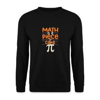 Mathe ist ein Kinderspiel Pi-Tag Lustige - Unisex Pullover - Schwarz - Vorne - Alina (178cm) & Michal (187cm)