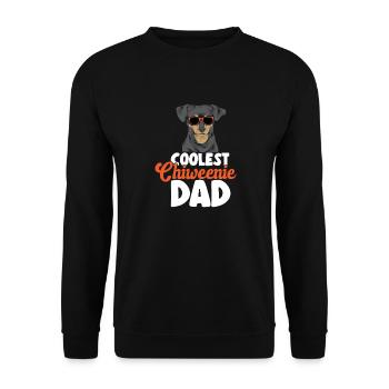 Chiweenie Chien - Sweat-shirt Unisexe - noir - Devant - Alina (178cm) & Michal (187cm)